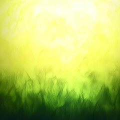 Wall Mural - Abstract Green and Yellow Background Creates a Dreamlike and Ethereal Atmosphere with Soft Focus and Light Leaks.