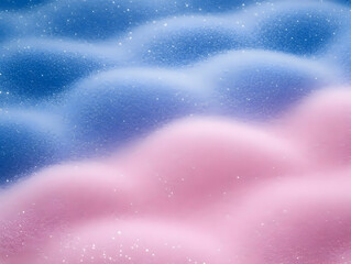 Wall Mural - Abstract Background Displays Pink and Blue Hues with Sparkling Glitter Effect.