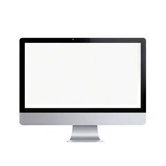 Imac personal computer isolated on transparent background PNG Generative AI