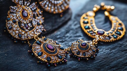 Magnificent Indian Jewelry: Exquisite craftsmanship and dazzling gemstones.