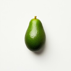 Fresh green avocado display kitchen table food photography minimalist style top view healthy eating concept