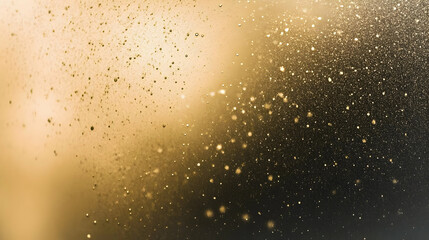 Wall Mural - Golden Abstract Background Sparkles and Bokeh Effect Creates Festive Atmosphere Perfectly