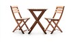 © Design@22 - Foldable bistro set in rustic brown for a natural look