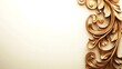 © Gusti - Gold ornate decorative design element on beige background