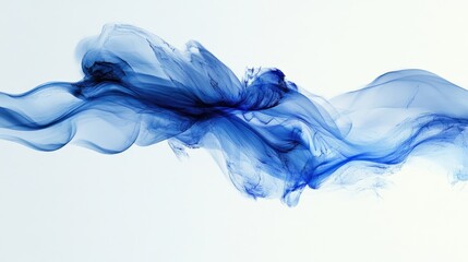 Wall Mural - abstract blue binary flow with clean, tech-inspired styling.