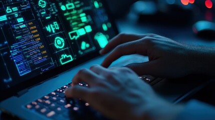Night Coding:  A Programmer's Focus Under Blue Light