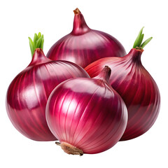 onion and a sliced onion isolated on white background