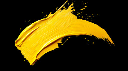 yellow paint splashes background,generative ai