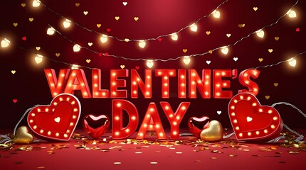 Wall Mural - happy valentine's day ai generative