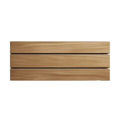 Poster - A close-up image showing the texture of three horizontal light brown wooden planks.