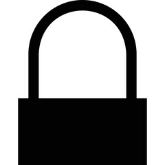 Simple vector icon padlock