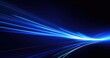 © Waa - A dynamic blue light streaks across a dark background, suggesting speed and technology.