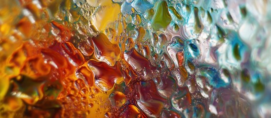 Wall Mural - Abstract colorful liquid texture background.