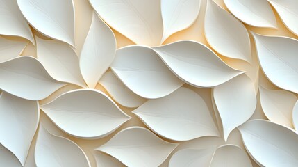 Leinwandbilder - Elegant and modern abstract leaf pattern with detailed textures and a decorative touch creating a seamless and flowing design for contemporary backgrounds and wallpapers