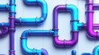 © abdul - Vibrant Blue Purple Pipes Network Modern Design Abstract Background