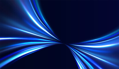 Wall Mural - png futuristic technological style. png abstract background with speed lines. neon color rays vector