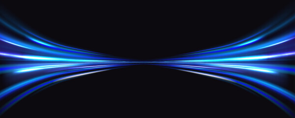 Wall Mural - png futuristic technological style. png abstract background with speed lines. neon color rays vector