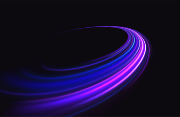 Wall Mural - png futuristic technological style. png abstract background with speed lines. neon color rays vector