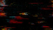 © the7dew - Glitch noise static television VFX. Visual video effects stripes background, CRT tv screen no signal glitch effect