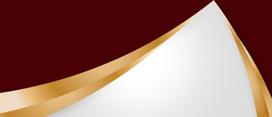 Wall Mural - abstract polygonal pattern luxury golden line with dark navy red template background