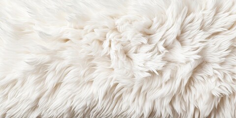 Aufkleber - A close up of a white fur with a fuzzy texture