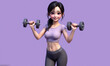 © venkoo - woman lifting weights