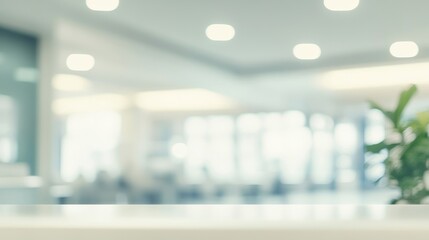 Wall Mural - blurred background of a modern scientific research laboratory with high-tech equipment and bright li