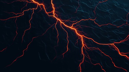 Wall Mural - dynamic electric arcs illuminating dark waters abstract visuals high voltage energy concept close-up