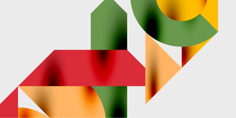 Wall Mural - Vibrant abstract background circles with smooth gradients, creating a dynamic and modern design. Ideal for creative, tech, or contemporary-themed projects