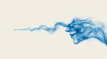 Leinwandbilder - A creative illustration of a hand drawing a continuous line that forms an impossible figure, representing the seamless flow of ideas and thoughts,