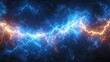 © emzee - Glowing Blue and Orange Particle Background
