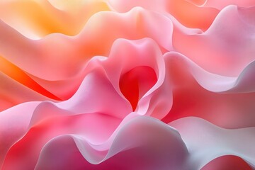 Organic, flowing shapes with gradient transitions, creating a smooth and harmonious design. The shapes are soft and dynamic, with the gradients adding depth and a sense of motion to the composition.