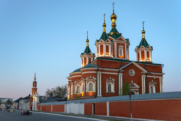 Wall Mural - The ancient Cathedral of the Exaltation of the Holy Cross at dawn. Kolomna, Russia