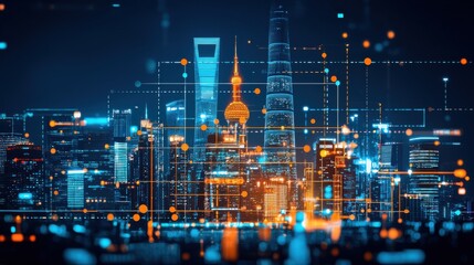 Aufkleber - Visualizing pandemic response strategies interconnected cities global overview infographic urban environment data-driven approach