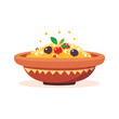 © MrOwlCreatives - elegant illustration of Indian style vegetable biryani on a clay pot