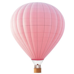 Wall Mural - floated pink hot-air balloon isolate on transparency background png