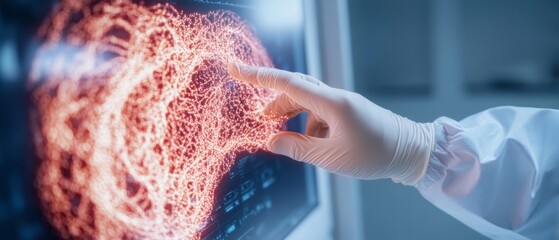 Aufkleber - Cutting-Edge Biomedical Analysis Data Visualization on Digital Displays with Advanced Equipment - Innovating Healthcare Research for Enhanced Clinical Trial Outcomes
