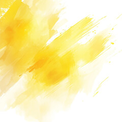 Wall Mural - the image showcases an abstract composition of dynamic yellow and white brush strokes against a blac