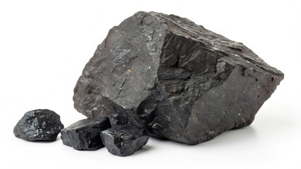 coal isolated on white background