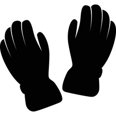 Wall Mural - Simple vector icon mittens
