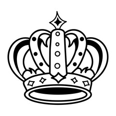 A hand drawn icon of crown