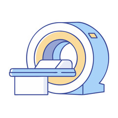 Wall Mural - mri scanner icon, mri scanner vector illustration-simple illustration of mri scanner, perfect for mri scanner logos and icons