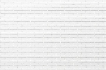 Wall Mural - white brick wall background with clean texture and seamless design.