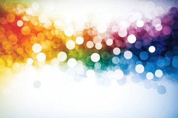 Wall Mural - colorful abstract background depicting vibrant chaos with bright circles and flowing hues, creating 
