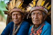 © GreenOptix - An Indigenous culture portrait Senior men and women