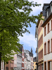 Wall Mural - Street view of old village Trier in Germany