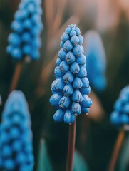 Poster - Close-up of blue flowers