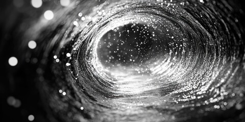 Black and White Circular Object