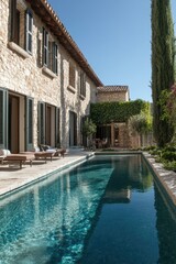 Poster - Stone House Poolside