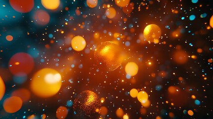 Wall Mural - Soft Bokeh Lights with Peaceful Glow in High-Quality Photorealism